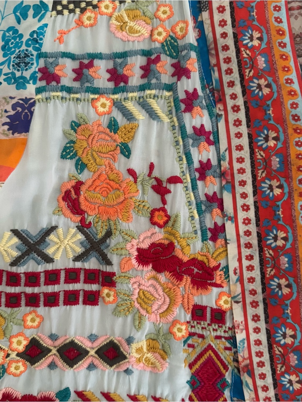 Johnny Was Silk Embroidered Kimono - Picture 8 of 14